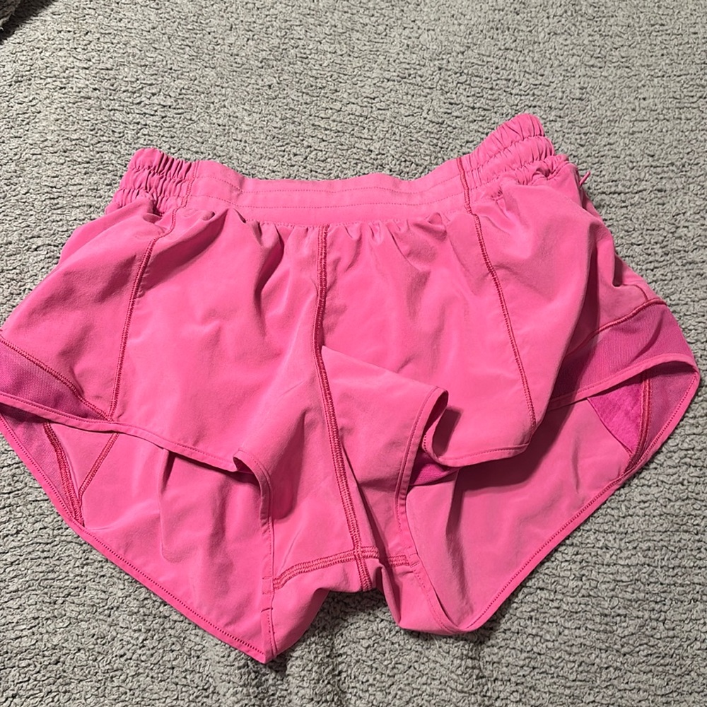 Sonic pink lululemon shorts